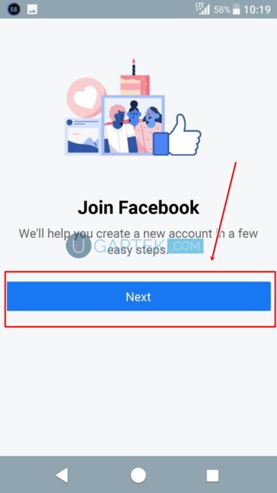 cara membuat akun facebook baru lewat HP