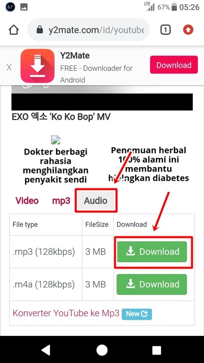 cara download lagu dari youtube ke mp3